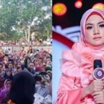 Eva LIDA Disambut Kerumunan Warga di Zona Merah Covid-19, Polisi Kewalahan
