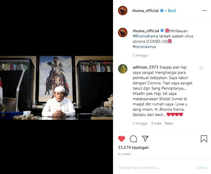 Pesan Raja Dangdut Rhoma Irama